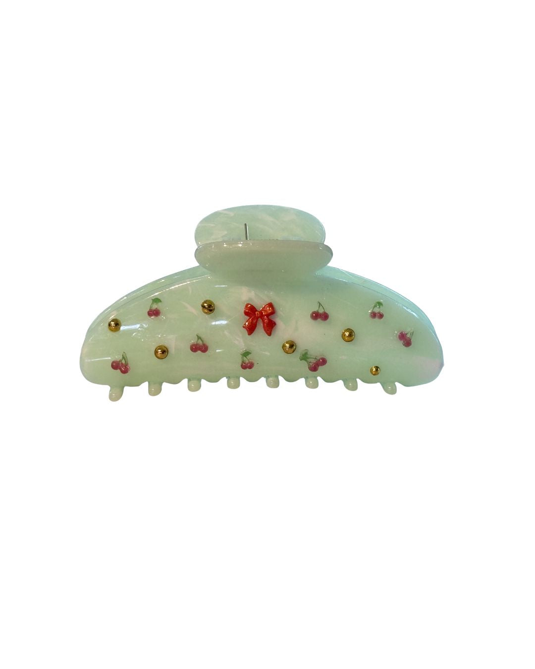 Handmade Green Hair Clip