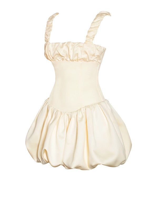 Cream Puff Mini Corset Dress