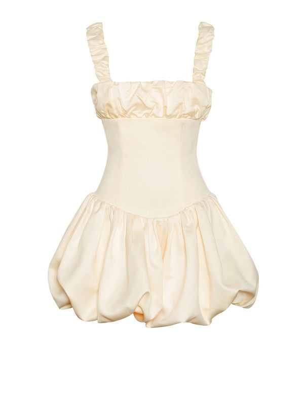 Cream Puff Mini Corset Dress