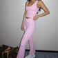 Palmer Pink Flare Fitness Pants