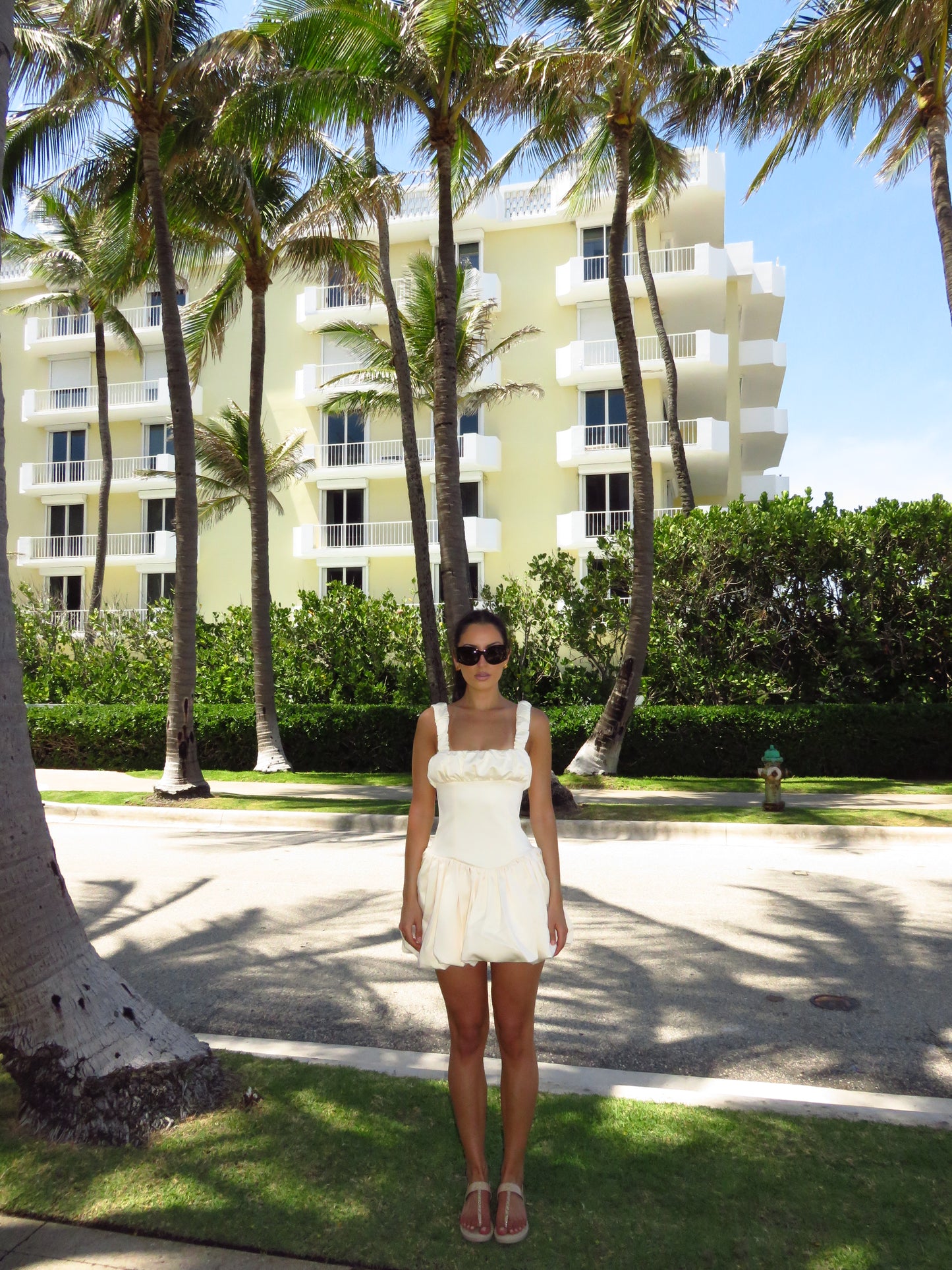 Cream Puff Mini Corset Dress