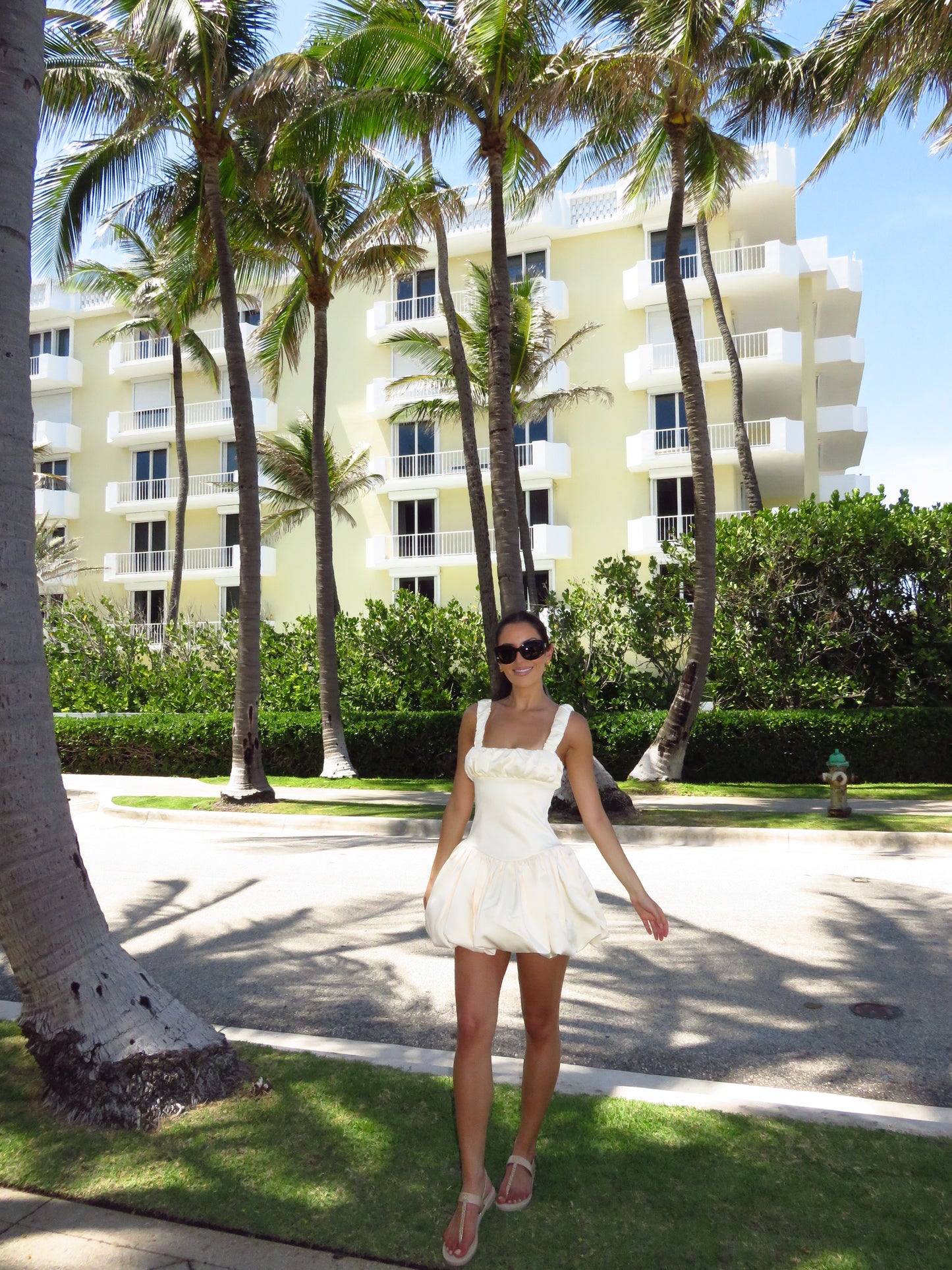 Cream Puff Mini Corset Dress